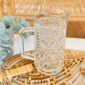 Vintage Federal Glass Windsor Clear Pint Pitcher
